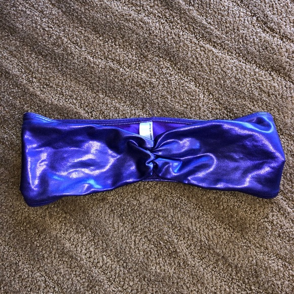 Shiny purple American apparel bandeau - Picture 2 of 4
